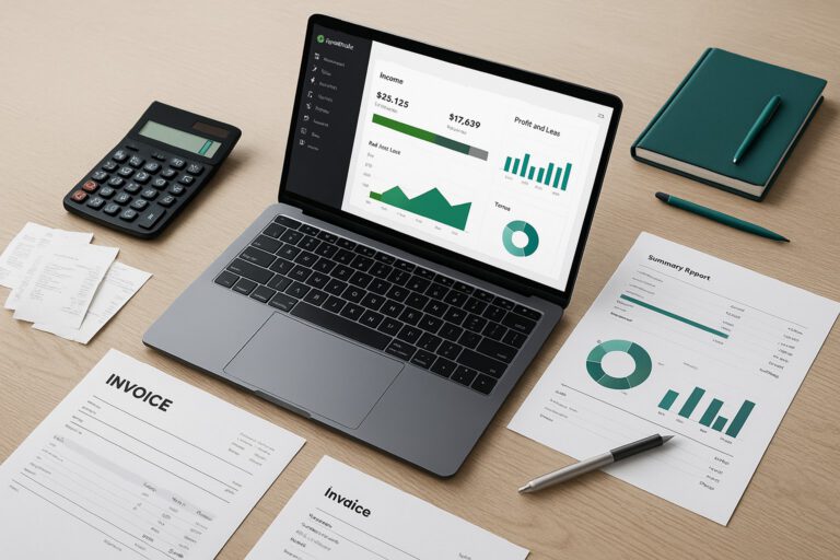 Accountant troubleshooting QuickBooks Error 12038 on a laptop with update notifications visible