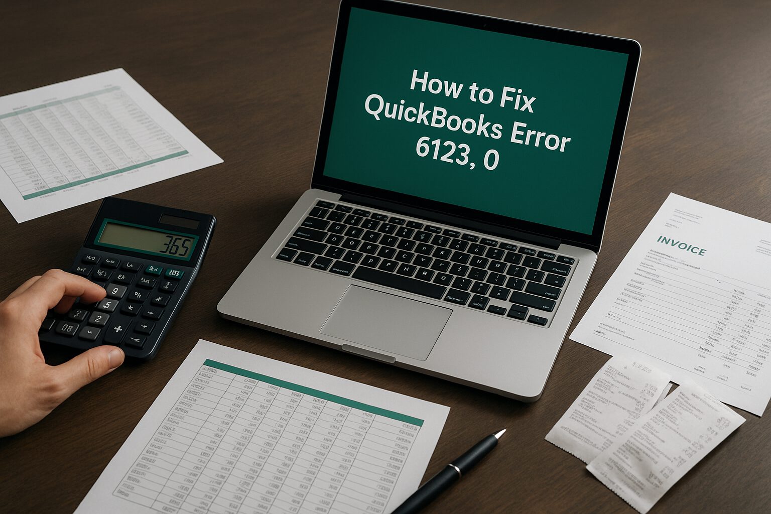 Troubleshooting QuickBooks Error 6123, 0 on a computer screen