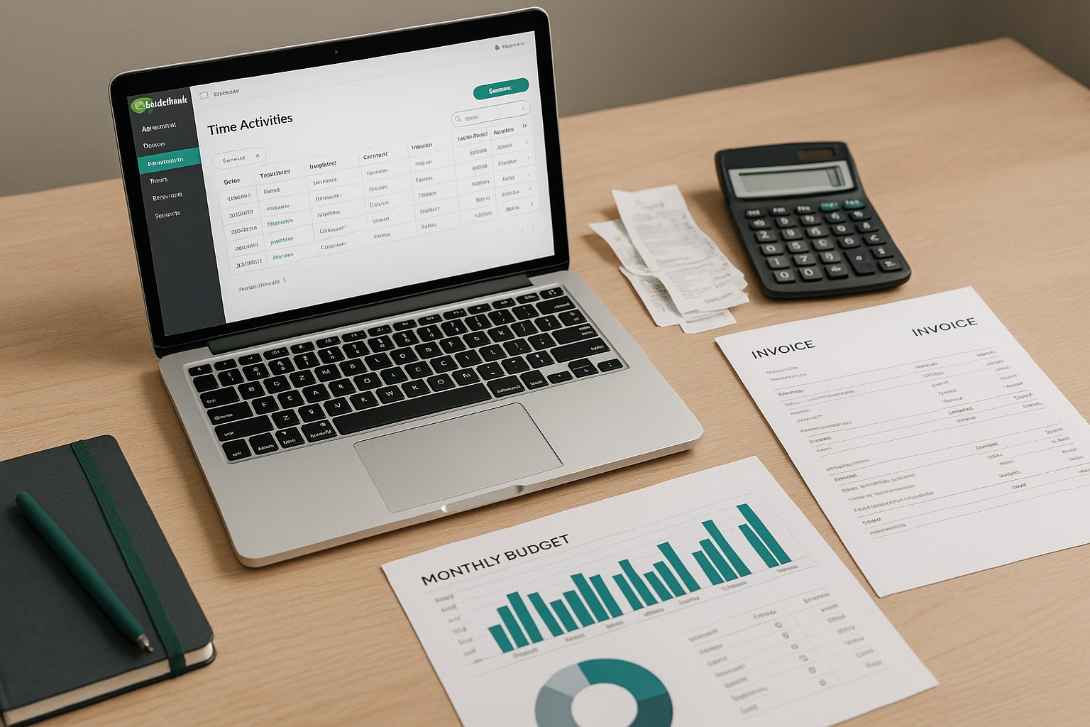 Screenshot of QuickBooks dashboard showing time activities being imported for small business accounting