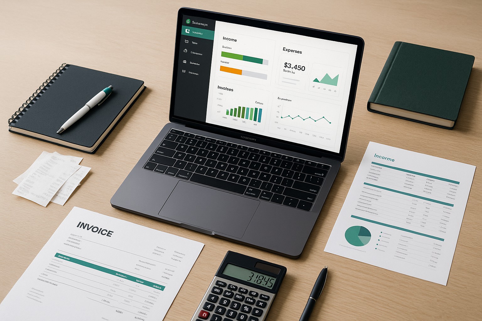 Screenshot of QuickBooks desktop showing various company file types and extensions used in small business accounting.