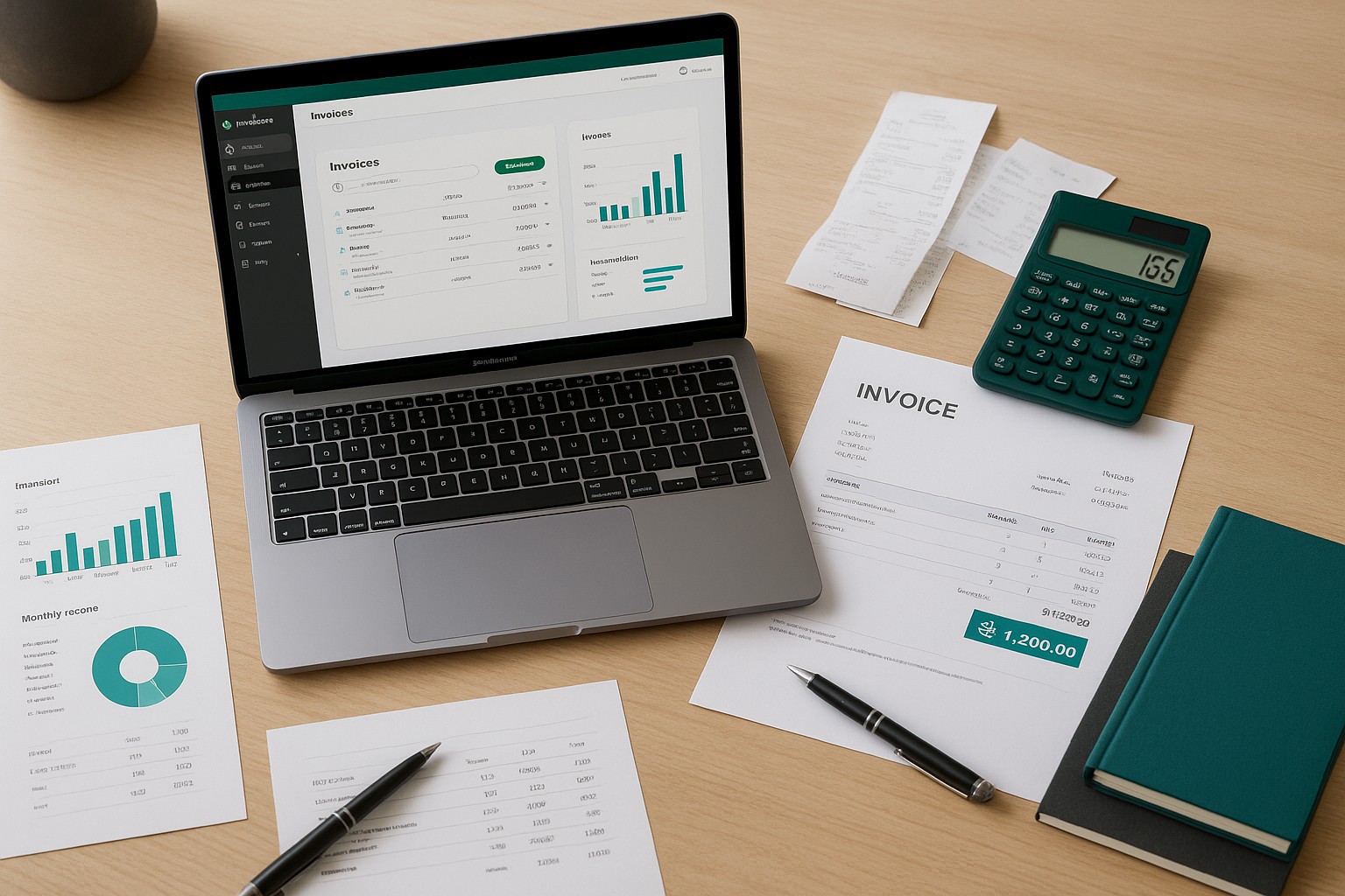 Screenshot of QuickBooks Online invoice settings with late fee automation highlighted for small business accounting.