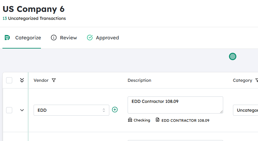 Navigate to the desired Company