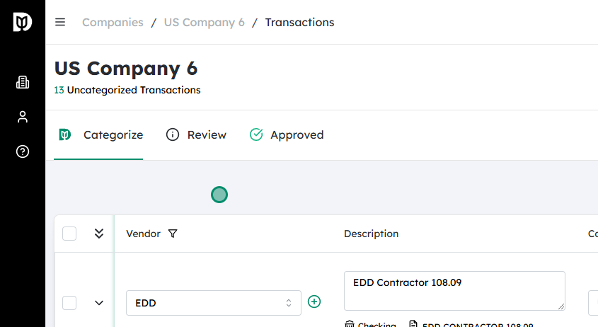 Navigate to the desired Company