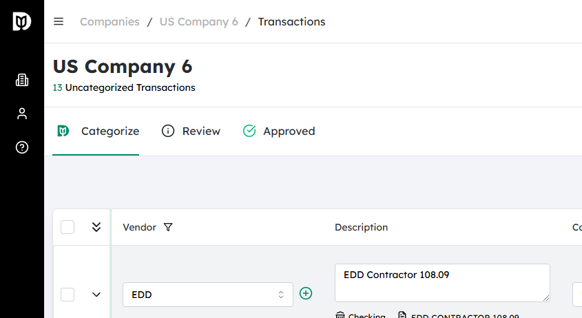 Navigate to the desired Company