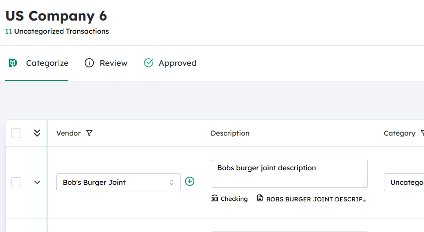 Navigate to the desired Company
