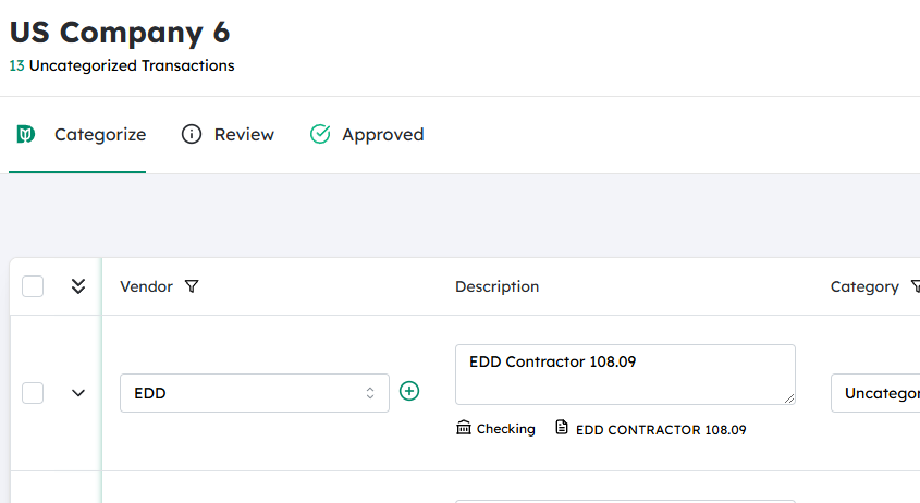 Navigate to the desired Company
