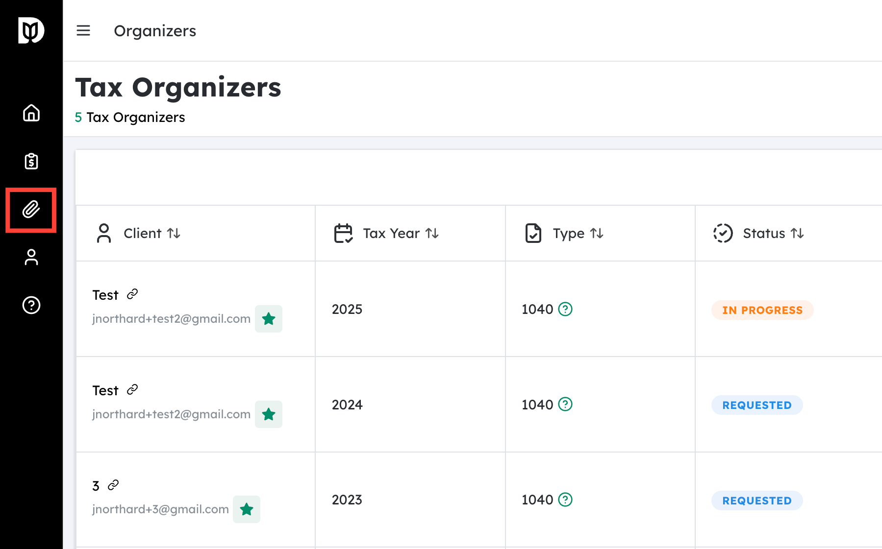 Download a Tax Organizer in PDF format