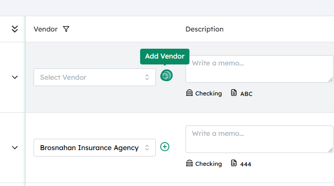 Click on the “+” (plus) icon to add a new account