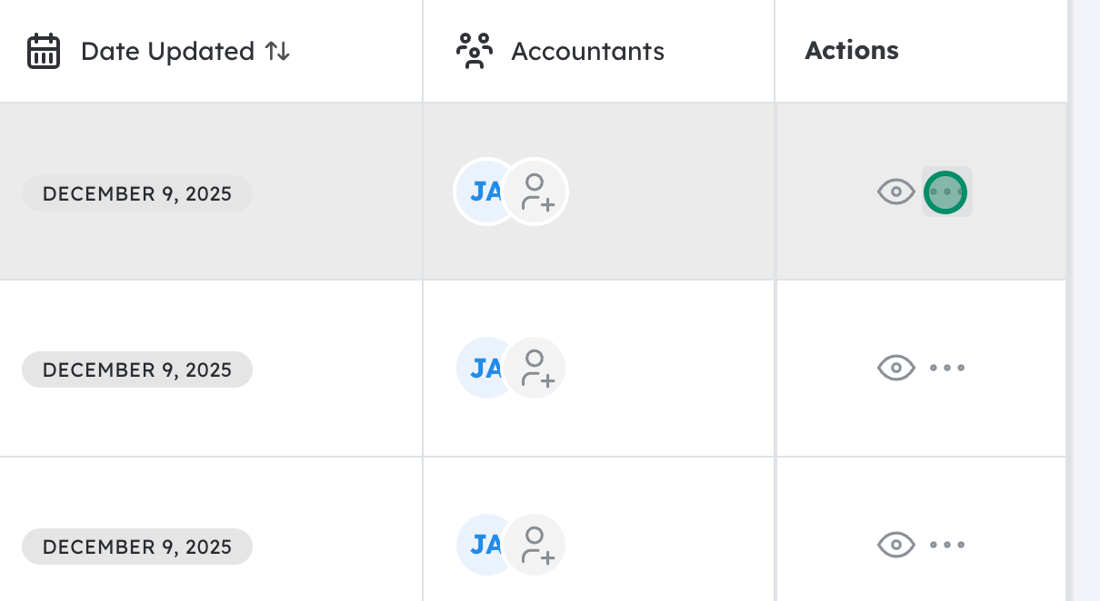 View Tax Organizer Tasks