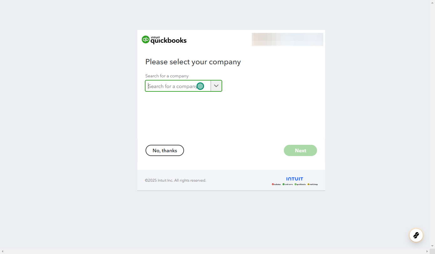 Search for a Company Connected to QuickBooks Online