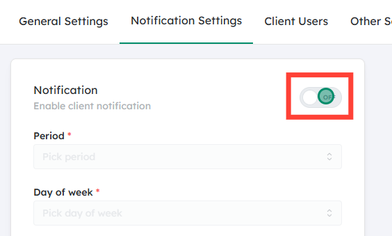 Turn on notifications