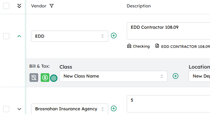 Confirm the icon change when Tax is enabled
