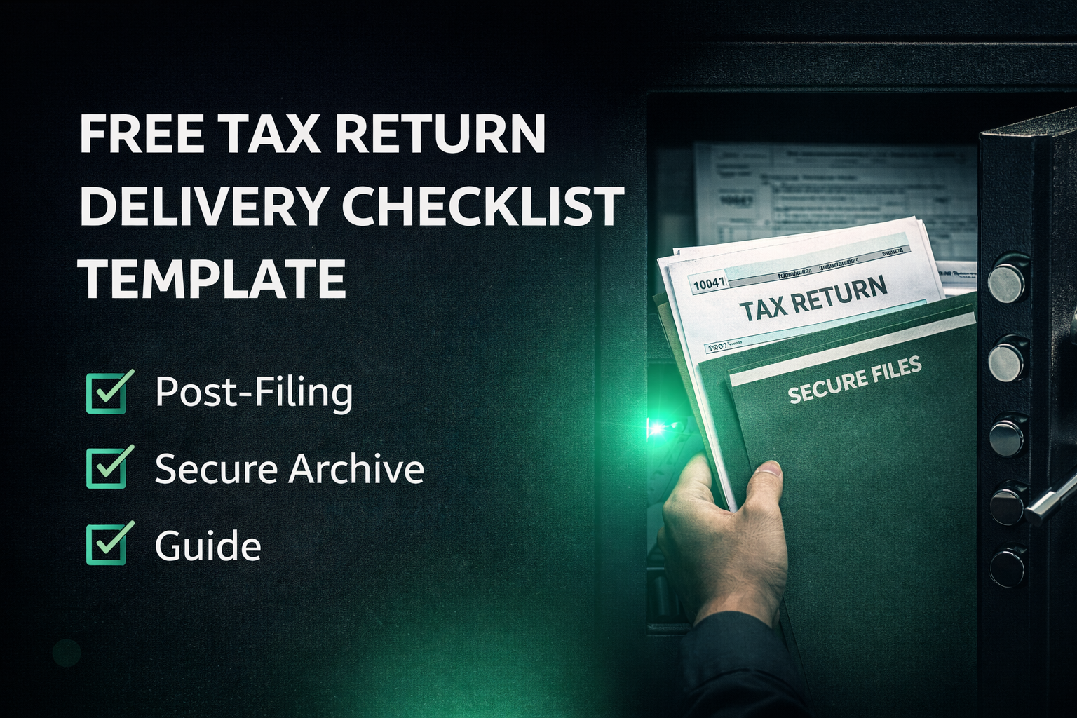 Free Tax Return Delivery Checklist Template