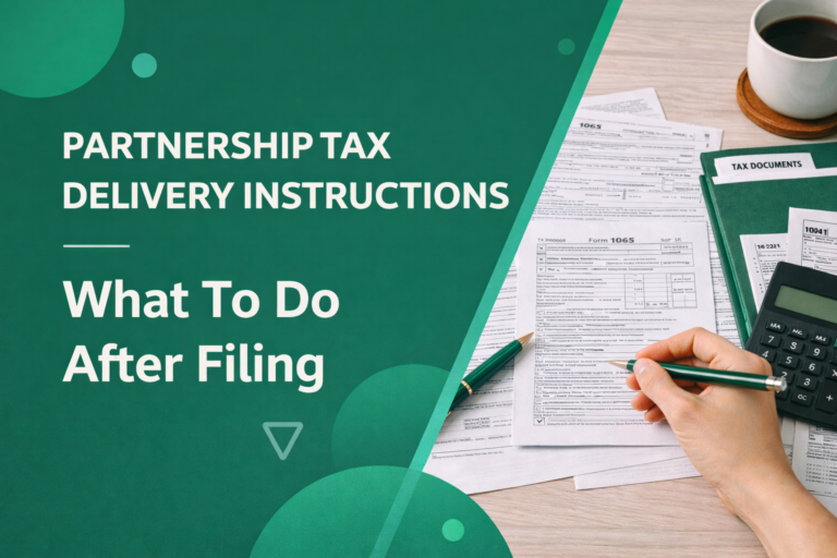 Tax Delivery Instructions for Partnership Partners: What to Do After Filing