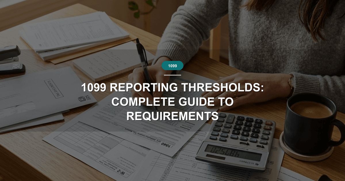 1099 Reporting Thresholds: Complete Guide to Requirements