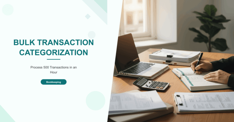 Bulk Transaction Categorization: Process 500 Transactions in an Hour