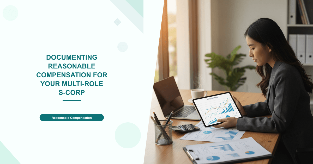 Documenting Reasonable Compensation for Your Multi-Role S-Corp