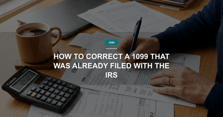 How to Correct a 1099 That Was Already Filed with the IRS