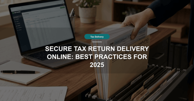 Secure Tax Return Delivery Online: Best Practices for 2025