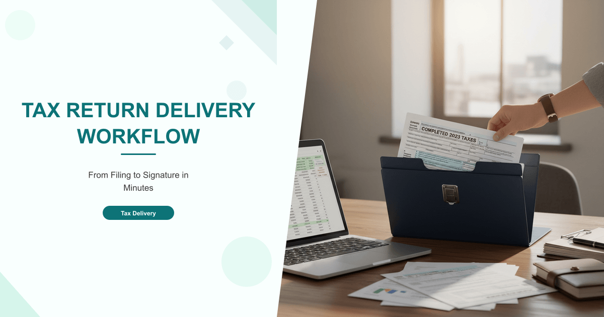 Tax Return Delivery Workflow: From Filing to Signature in Minutes