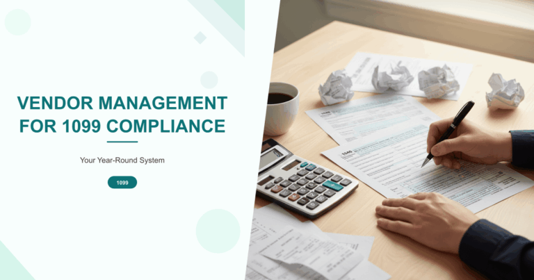 Vendor Management for 1099 Compliance: Your Year-Round System
