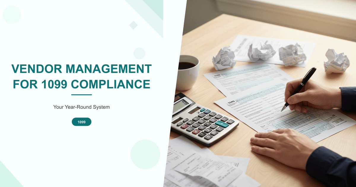 Vendor Management for 1099 Compliance: Your Year-Round System