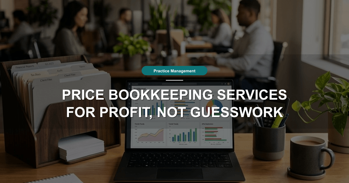 Price Bookkeeping Services for Profit, Not Guesswork