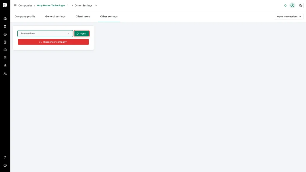 The Sync button next to the picker