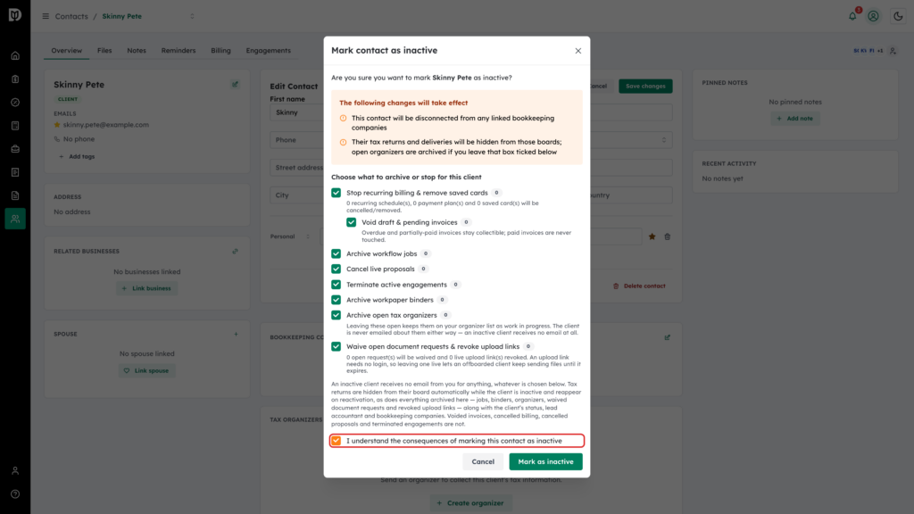 Acknowledgement checkbox highlighted and ticked at the bottom of the window