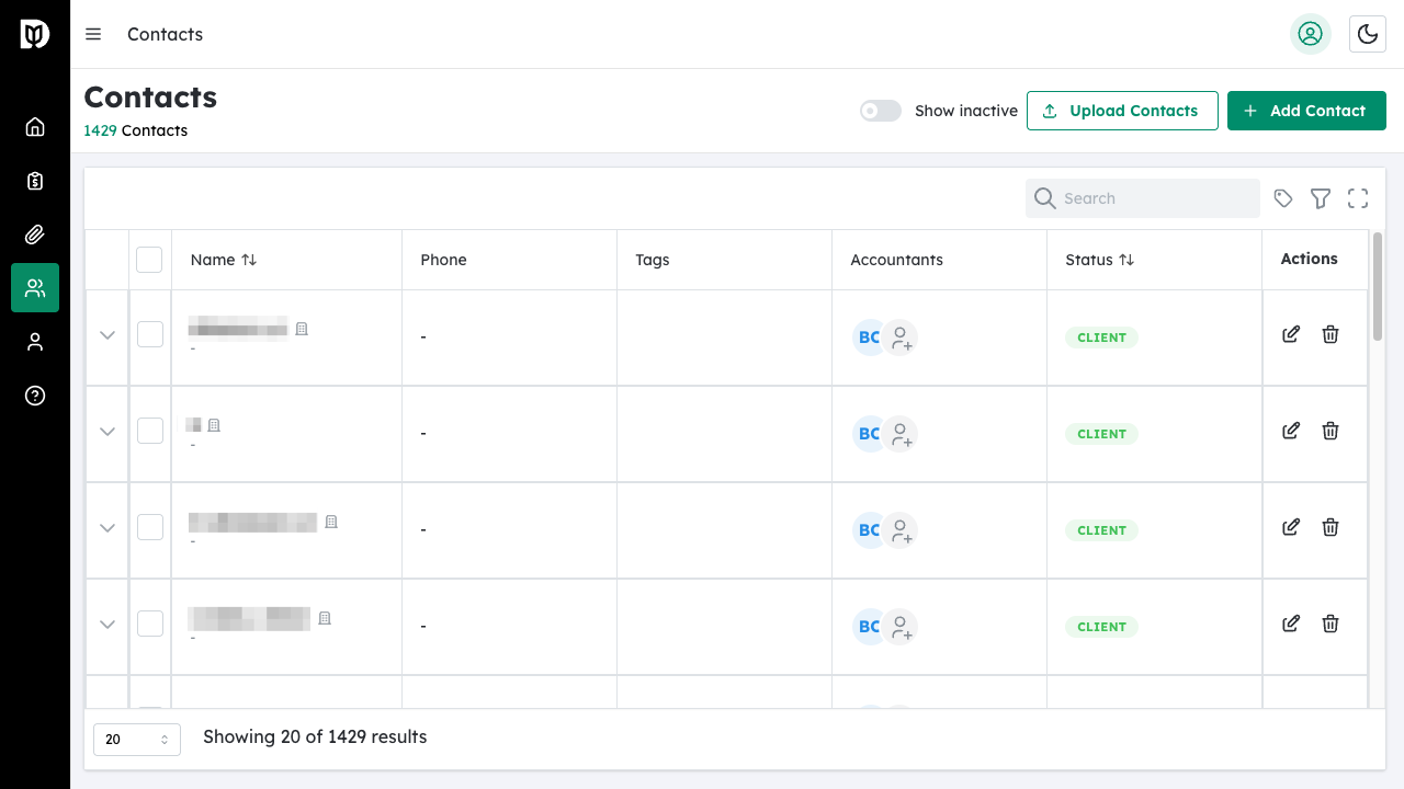 Add Contact button highlighted